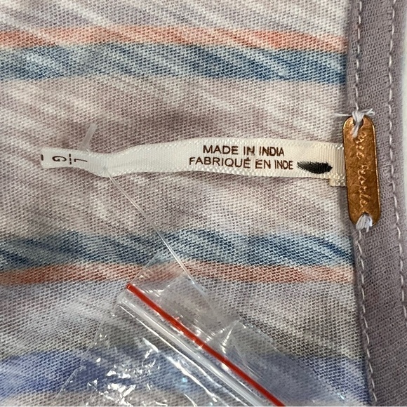 Free People Aruba Striped Crochet Crop Top Large - Picture 8 of 12